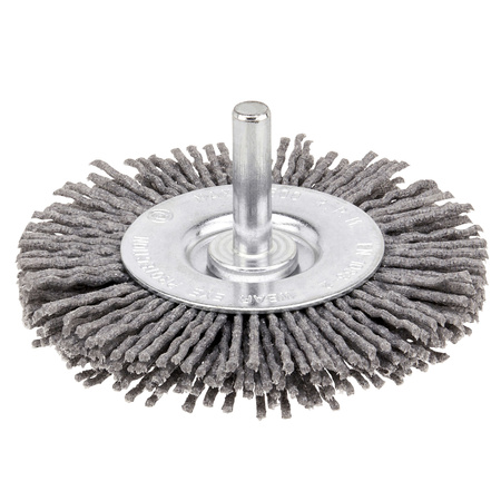 IRWIN SZCZOTKA TARCZOWA Z TRZPIENIEM 75mm x 10mm nylonowa do drewna