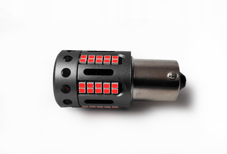 Żarówka P21W BA15S LED 100% CANBUS RED MLWINP21R