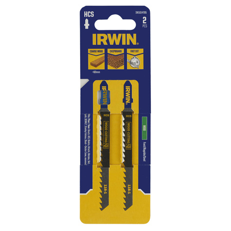 IRWIN BRZESZCZOT HSS DO WYRZYNARKI / TYP T / DREWNO zęby szybkotnące <60mm i płyty wiórowej /2szt.