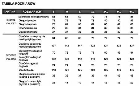 BETA KOMPLET PRZECIWDESZCZOWY VIZWELL VWJK67 + VWJK68 OSTRZEGAWCZY ( POMARAŃCZOWY ) - ROZMIAR L
