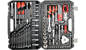 YATO ZESTAW NARZĘDZI 126elem. 1/2" / 3/8" / 1/4"  38875