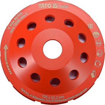 YATO TARCZA D.TAL.SZLIF. 125x22,2mm...