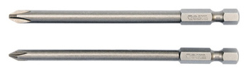 YATO KOŃCÓWKA / BIT 1/4" PH1x100mm + PH2x100mm 2szt.  0488