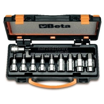 BETA NASADKI IMBUSOWE Z KOŃCÓWKĄ TRZPIENIOWĄ SZEŚCIOKĄTNĄ komplet 9szt.