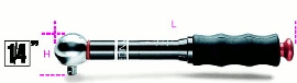 BETA KLUCZ DYNAMOMETRYCZNY ZE SPRZĘGŁEM POŚLIZGOWYM 1/4" 2-10 Nm