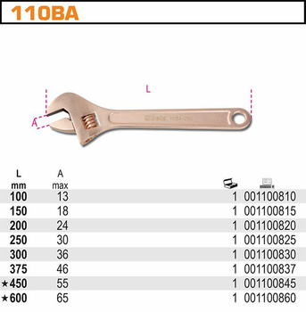 BETA SZWED NIEISKRZĄCY 150mm  110BA/150