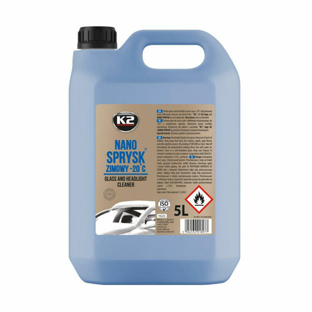 K2 ZIMOWY PŁYN DO SPRYSKIWACZY -20st NANO SPRYSK ZIMOWY 5L