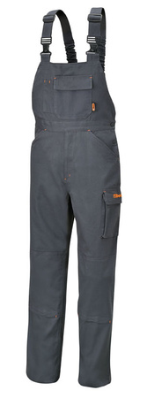 BETA SPODNIE ROBOCZE NA SZELKACH SZARE 7933P - ROZMIAR S
