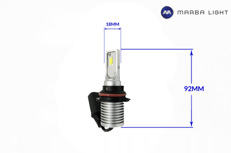 Żarówka LED H13 9008 ML12H13 HOMOLOGACJA E9 4000LM