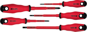 YATO WKRĘTAKI IZOLOWANE KOMPLET 5 elem.  PŁASKIE / KRZYŻOWE   2827