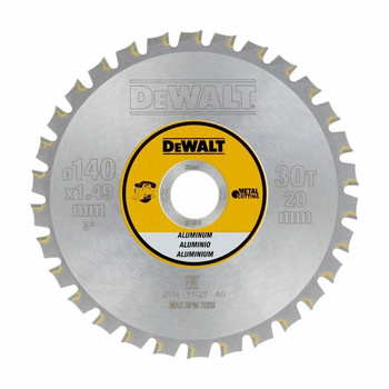 DEWALT PIŁA TARCZ.140x20mmx30z