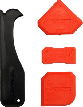 YATO SZPACHELKI DO SILIKONU Z OBCINAKIEM 4 el.