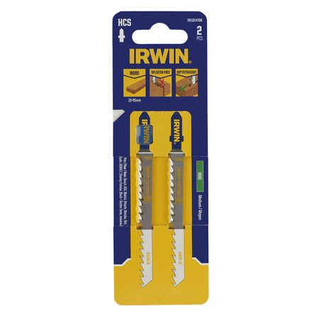 IRWIN BRZESZCZOT HSS DO WYRZYNARKI / TYP T / DREWNO średnie zęby 10-45mm i do cięcia wzdłużnego /2sz