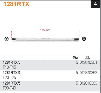 BETA KOŃCÓWKA RTX DWUSTRONNY T30-T40