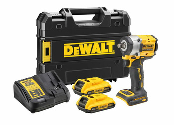 DEWALT KLUCZ UDAROWY 1/2" 18V 406Nm 2x2,0Ah TSTAK PIERŚCIEŃ DCF921D2T