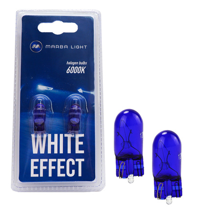 ŻARÓWKI MARBA LIGHT WHITE EFFECT W5W T10 12V