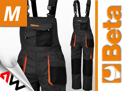 BETA SPODNIE ROBOCZE NA SZELKACH, PŁÓTNO T/C, 270 g/m2, ZE WSTAWKAMI OXFORD, 7903E – ROZMIAR M