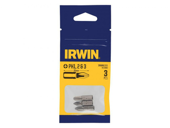 IRWIN KOŃCÓWKI kpl. 3szt. 25mm PH1, PH2 I PH3 W BLISTRZE