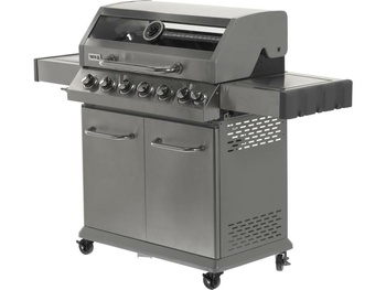 YATO GRILL GAZOWY 6+1 STAL NIERDZEWNA 20,5KW / SZYBA