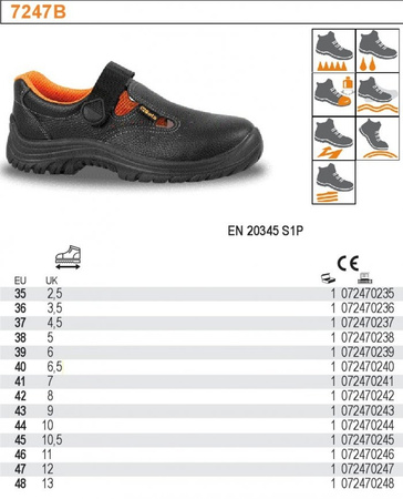 BETA SANDAŁY 7247B SKÓRZANE – ROZMIAR 44