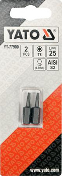 YATO KOŃCÓWKA 1/4"x25mm TORX T 8 /2szt.