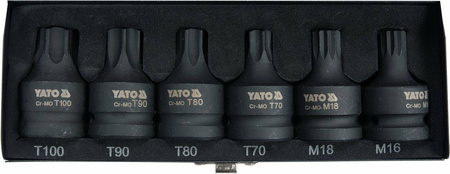 YATO ZESTAW UDAR. KLUCZY TRZPIEN. TORX/SPLINE