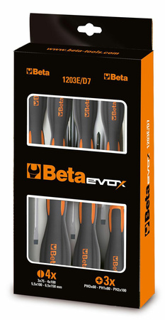 BETA WKRĘTA EASY KOMPLET 8elem PŁASKIE/KRZYŻOWE 1203E/S8