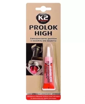 K2 KLEJ DO GWINTÓW PROLOK T275 HIGH CZERWONY 6ML