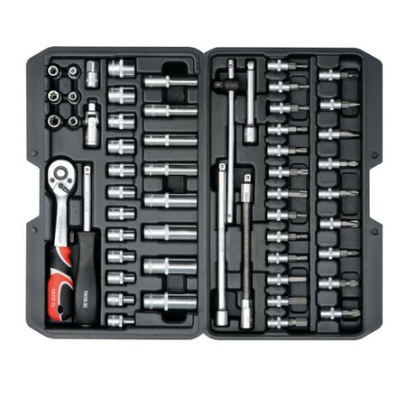 YATO ZESTAW KLUCZY  1/4" 56 elem. 14501
