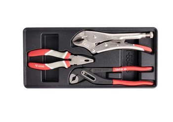 YATO SZCZYPCE KOMPLET 3 elem. WKŁAD DO SZAFKI    55463