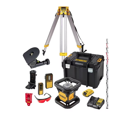DEWALT.LASER OBROTOWY 18V DCK374D1R 1x2,0Ah TSTAK +ŁATA +STATYW