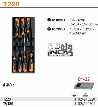 BETA ZESTAW WKRĘT.6szt.WE WKŁ...