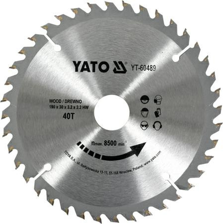YATO PIŁA TARCZ.WID. 190*40*30    60489