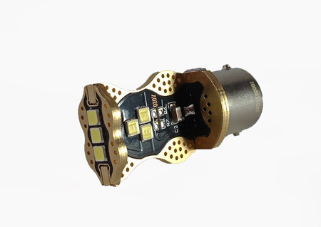 Żarówki P21W LED 9 LED 9-24V MLEC Biała 6000k