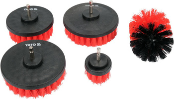YATO ZESTAW SZCZOTEK Z TRZPIENIEM 5szt.
