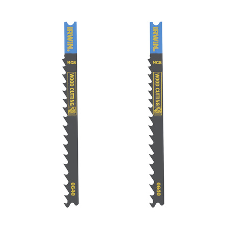 IRWIN BRZESZCZOT HCS DO WYRZYNARKI / TYP U / DREWNO zęby szybkotnące <60mm i płyty wiórowej /2szt.
