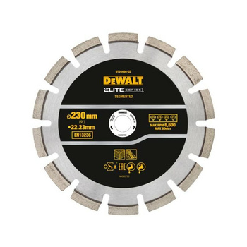DEWALT TARCZA DIAM.SEG. 230mm ELITE ASFALT/BETON