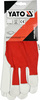 YATO RĘKAWICE ROBOCZE BAWEŁNA/SKÓRA CZERWONE ROZM. 8