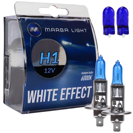 ŻARÓWKI MARBA LIGHT WHITE EFFECT H1 55W 12V W5W