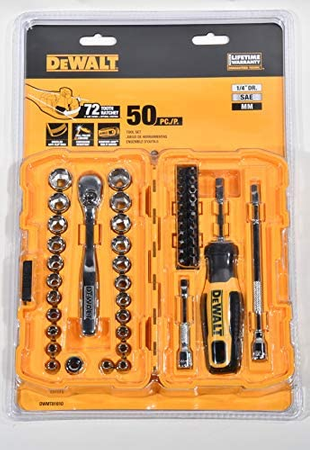DEWALT ZESTAW KLUCZY 50el. 1/4" NANO