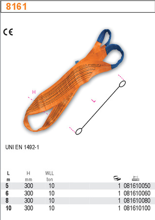 BETA ZAWIESIE PASOWE 10000KG 6m 8161