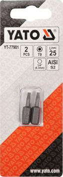 YATO KOŃCÓWKA 1/4"x25mm TORX T 9 /2szt.