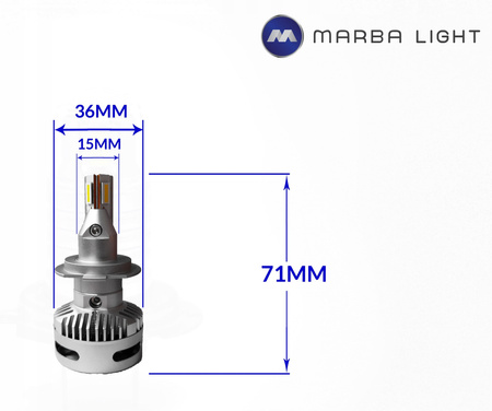 ŻARÓWKI LED H7 DO SOCZEWEK MLSOH7
