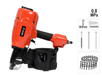 YATO GWOŹDZIARKA PNEUMATYCZNA BĘBNOWA 50-90mm