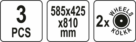 YATO ZESTAW SKRZYNEK 3szt. 42BB24P19P S1