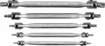 YATO ZESTAW KLUCZY TORX Z PRZEGUBEM 5szt.