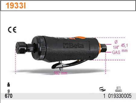 BETA SZLIFIERKA PROSTA PNEUMATYCZNA 1933I
