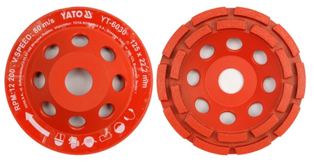 YATO TARCZA DIAMENTOWA DO SZLIFOWANIA BETONU / KAMIENIA 125mm