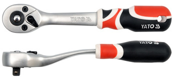 YATO GRZECHOTKA 1/4" WYGIĘTA 72 - ZĘBY  0730