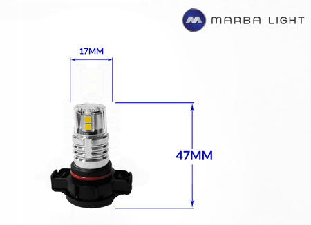 Żarówki PS24W H16 LED BIAŁA ML4G5202